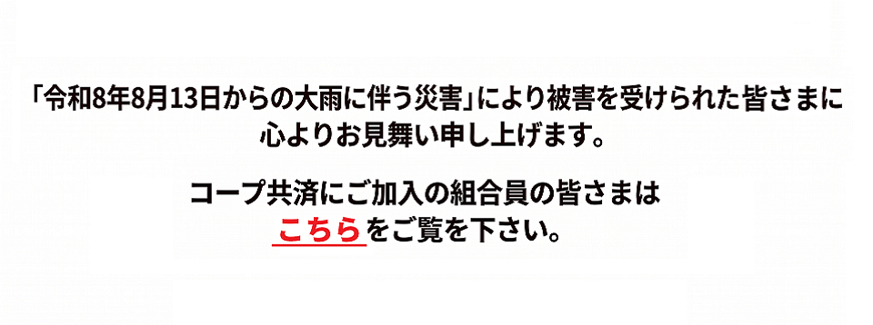 「令和8年8月13日からの大雨に伴う災害」により