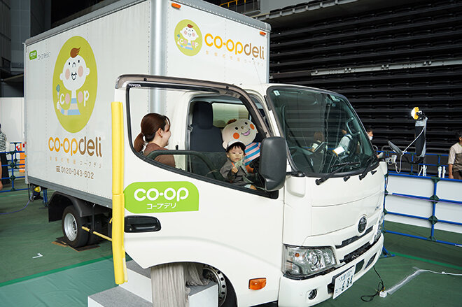 トラック乗車体験の様子