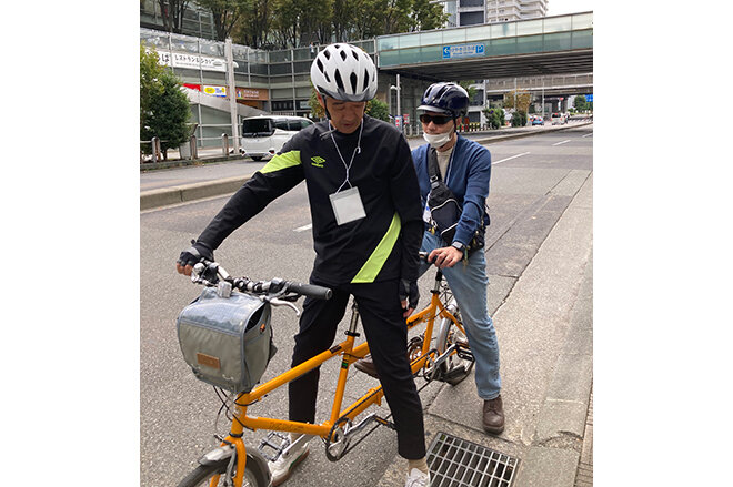 展示試乗の様子