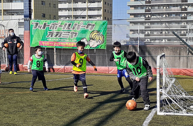 サッカー教室の様子