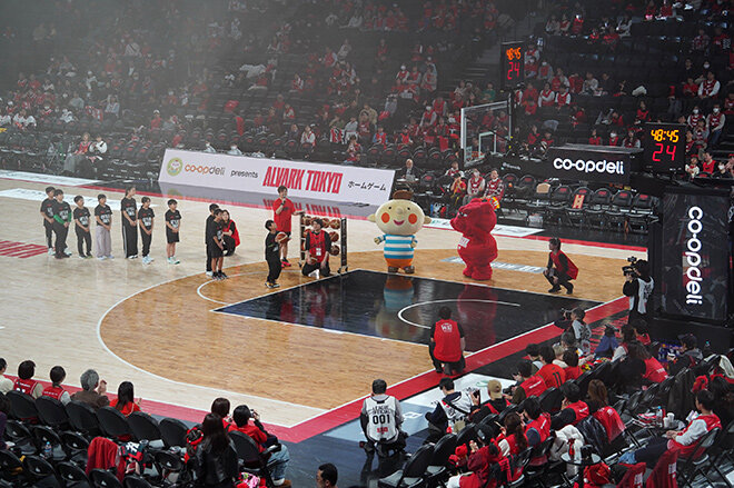 フリースローの様子