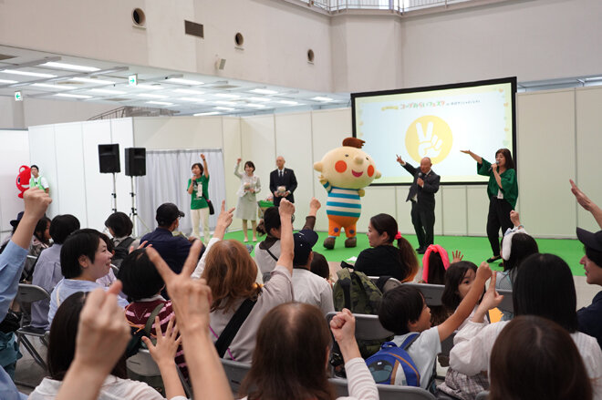 ほぺたんじゃんけん大会の様子