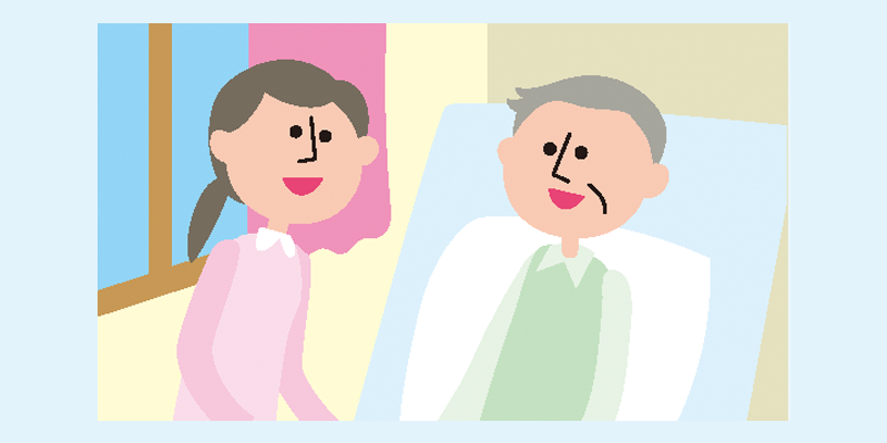 ターミナルケアのイラスト